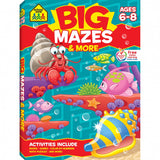 School Zone BIG Mazes & More Workbook Ages 6-8