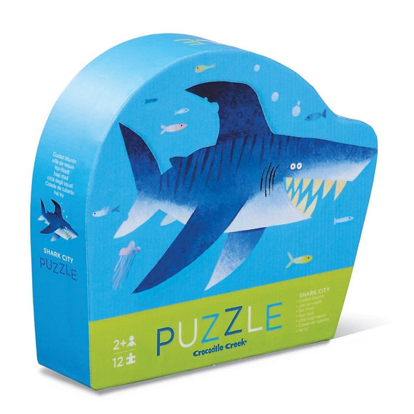 Crocodile Creek 12pc Mini Puzzle Shark City 41182