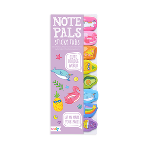 Ooly Note Pals Sticky Tabs - Cute Doodle World