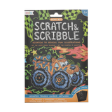 Ooly Scratch & Scribble Mini Scratch Art Kit Monster Truck
