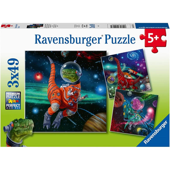 Ravensburger 3x49pc Puzzle 05127 Dinosaurs in Space