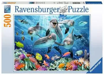 Ravensburger 500pc Puzzle 14710 Dolphins in the Coral Reef