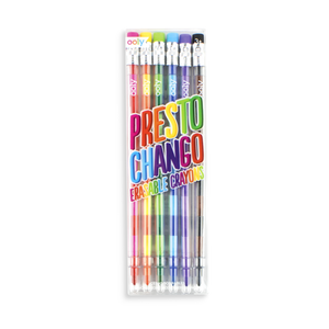 Ooly Presto Chango Erasable Crayons 6pk