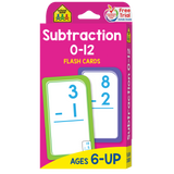 School Zone FINAL SALE Flash Cards Subtraction 0-12 Ages 6+