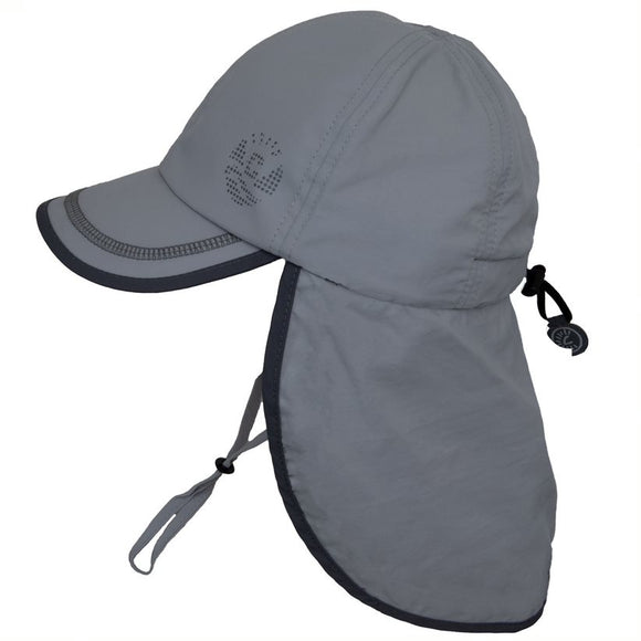Calikids Sun Hat S2010 UV Flap Harbor Grey