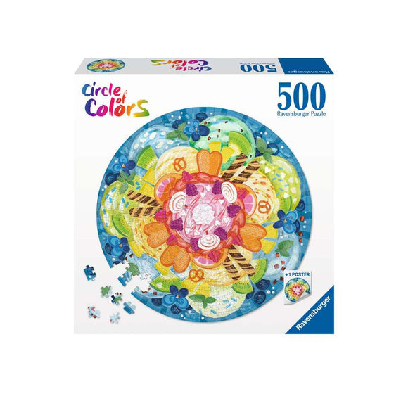 Ravensburger 500pc Puzzle 17348 Circle of Colors: Ice Cream