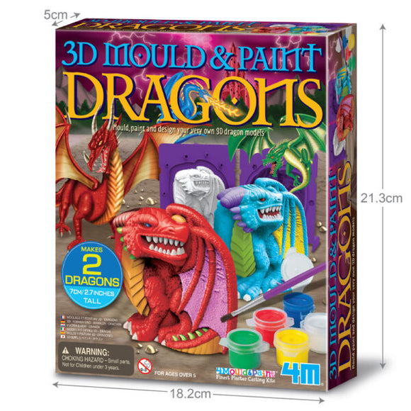 4m 4783 3D Mould & Paint Dragons