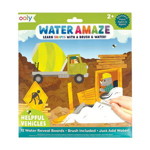 Ooly Water Amaze Water Reveal Boards - Helpful Vehicles