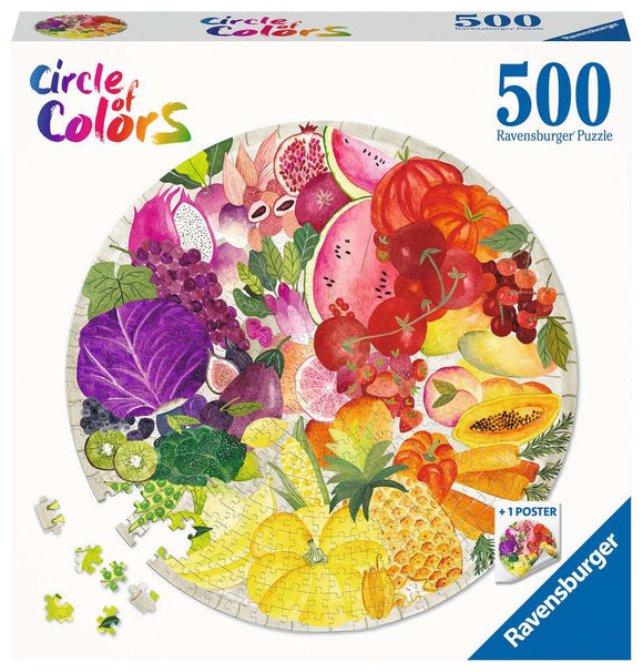 Ravensburger 500pc Puzzle 17169 Circle of Colors: Fruits & Vegetables