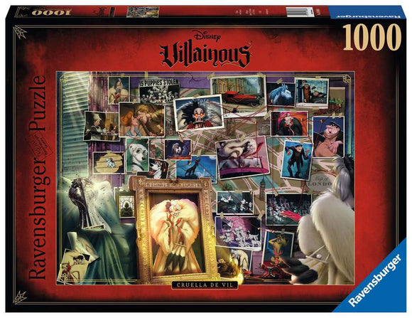 Ravensburger 1000pc Puzzle 16886 Disney Villainous: Cruella de Vil