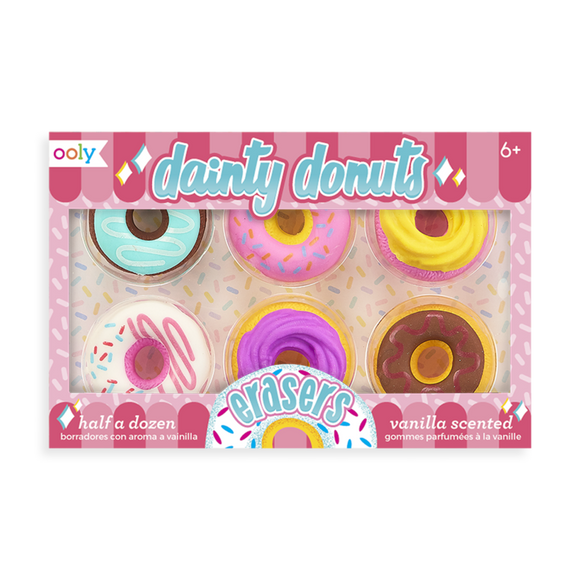 Ooly Dainty Donuts Scented Erasers 6pk
