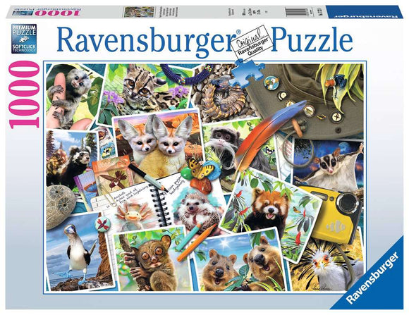 Ravensburger 1000pc Puzzle 17322 A Traveler's Animal Journal