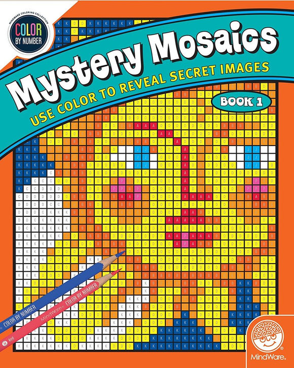 Mindware Color By Number Mystery Mosaics Book 1