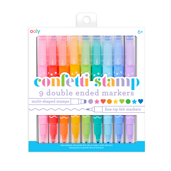 Ooly Confetti Stamp Double Ended Markers