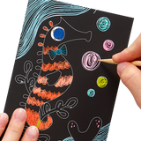 Ooly Scratch & Scribble Mini Scratch Art Kit Friendly Fish