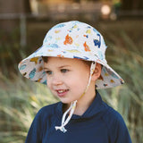 Jan & Jul Sun Hat Cotton Bucket Dino Kids