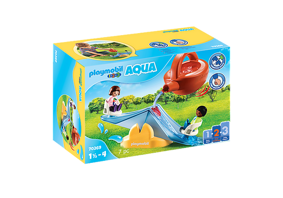 Playmobil 123, 70269 Aqua Water Seesaw with Watering Can