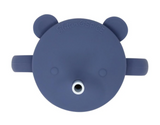 Glitter & Spice Grow With Me Silicone Bear Cup Midnight Blue
