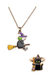 Great Pretenders 86137 Witch Necklace w/Black Cat Ring *