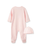 Little Me Preemie Sleeper/Hat Welcome to the World Pink