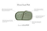 Loulou Lollipop Silicone Suction Snack Plate - Alligator