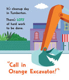 Orange Excavator Board Book