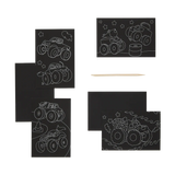 Ooly Scratch & Scribble Mini Scratch Art Kit Monster Truck