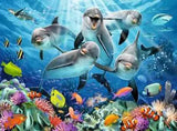 Ravensburger 500pc Puzzle 14710 Dolphins in the Coral Reef