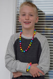 Munchables Kid's Chew Necklace Rainbow