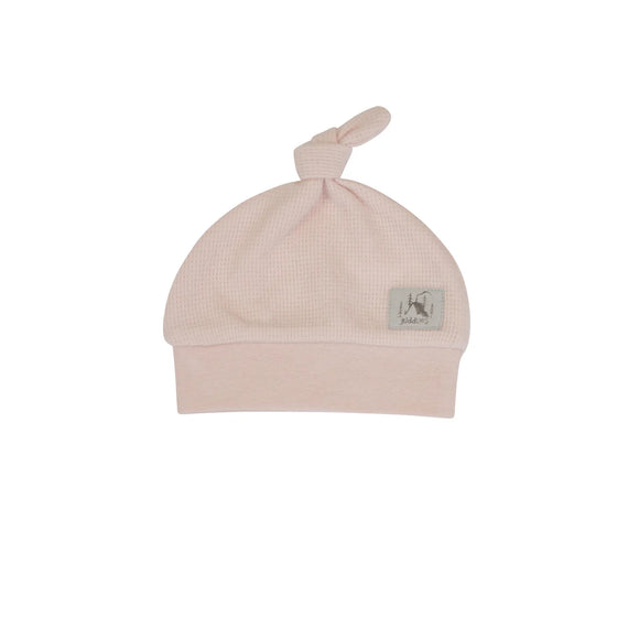 Juddlies Mini Waffle Collection - Newborn Hat - Pink Clay 0-3m