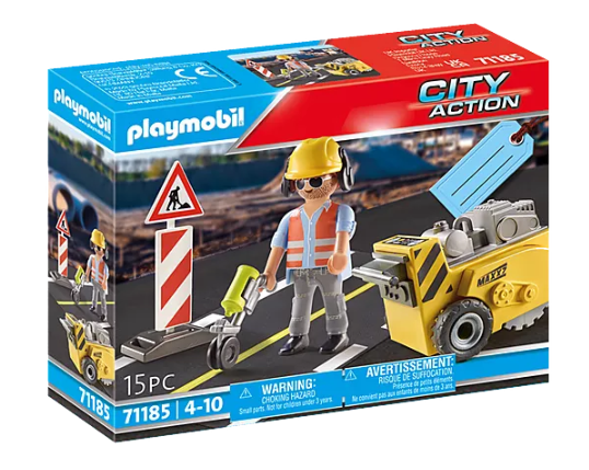 Playmobil 71185 City Action Construction Worker Gift Set