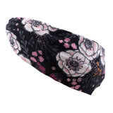 Nano FINAL SALE Jersey Headband Black Floral 3