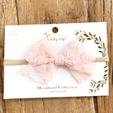 Baby Wisp Lace Headband Light Pink BW1900