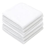 Kushies Wash Cloths 6pk White