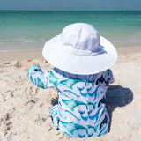 Jan & Jul Sun Hat Aqua Dry Bucket White