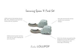 Loulou Lollipop Learning Spoon And Fork Set - Elephant