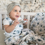 Perlimpinpin Cotton Muslin Swaddle Petunias