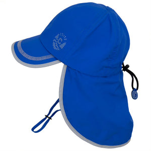 Calikids Sun Hat S2010 UV Flap Nautical Blue