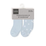 Kushies 2pk Baby socks Ice Solid/Stars