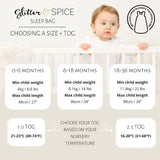 Glitter & Spice Sleep Bag Up & Away 2.5 TOG