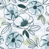 Perlimpinpin Cotton Muslin Swaddle Petunias