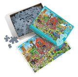 Cobble Hill 350pc Family Puzzle 47018 DoodleTown: Farmyard Folly