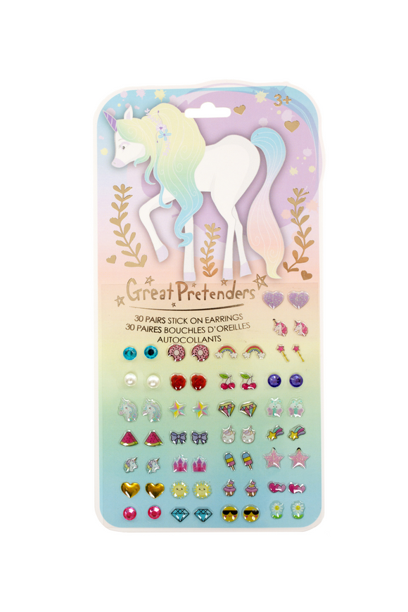 Great Pretenders 87509 Whimsical Unicorn Sticker Earrings