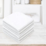 Kushies Wash Cloths 6pk White