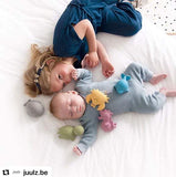 Tikiri Organic Natural Rubber Rattle, Teether & Bath Toy Turtle