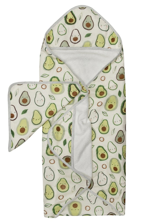 Loulou Lollipop Hooded Towel Set - Avocado