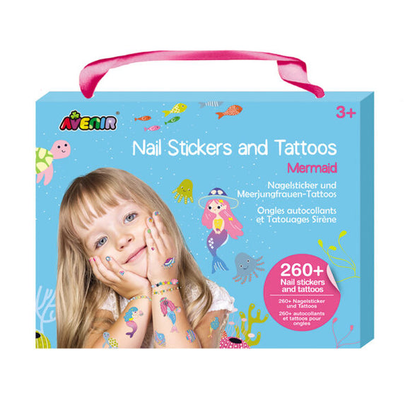 Nail Stickers and Tattoos - Mermaid