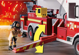 Playmobil 70935 City Action Rescue Vehicles: Fire Engine with Tower Ladder