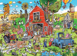 Cobble Hill 350pc Puzzle 47018 DoodleTown: Farmyard Folly
