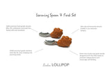 Loulou Lollipop Learning Spoon And Fork Set - Lion